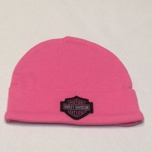 Harley Davidson Baby Beanie Pink NWOT
